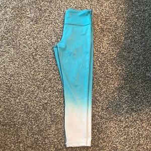 Ziya active leggings ombré size 6-8, metallic shimmer